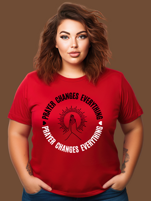 PRAYER CHANGES EVERYTHING T-Shirt- Blue