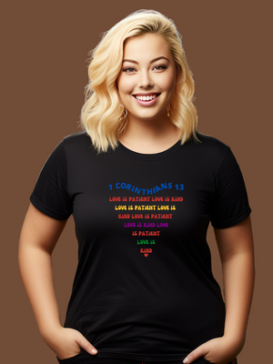 LOVE IS PATIENT T-Shirt- Black