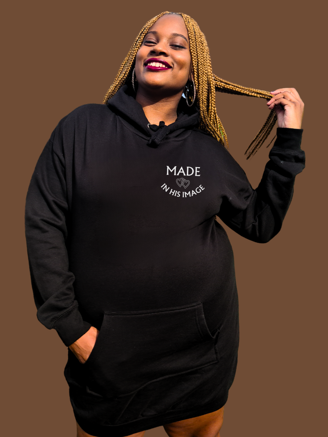 MADE IN HIS IMAGE Hoodie Dress
