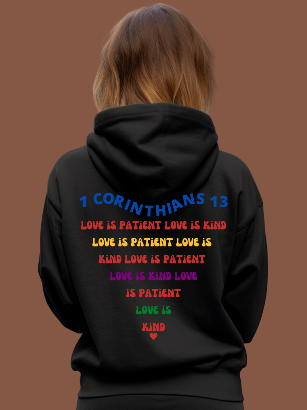 LOVE IS PATIENT Hoodie- Grey