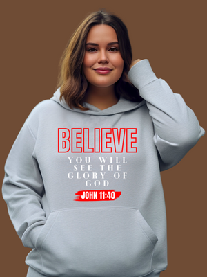 BELIEVE Hoodie- Black