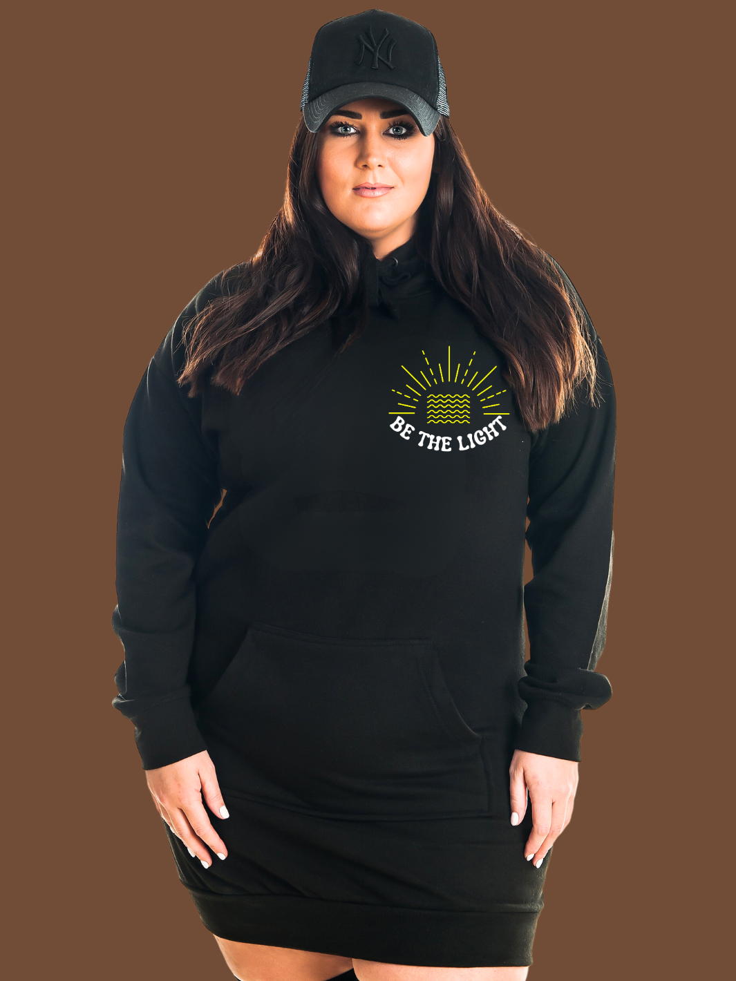 BE THE LIGHT Hoodie Dress