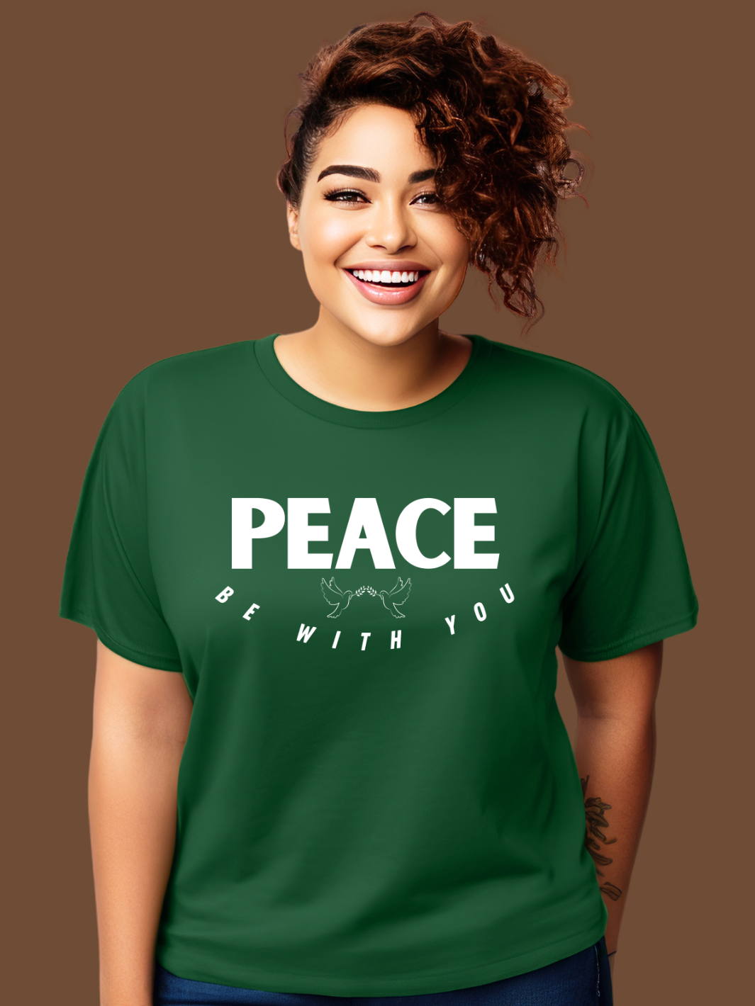 PEACE BE WITH YOU T-Shirt- Maroon